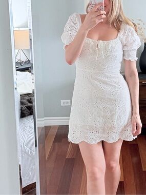 7 for All Mankind White Mini Sundress Size Small